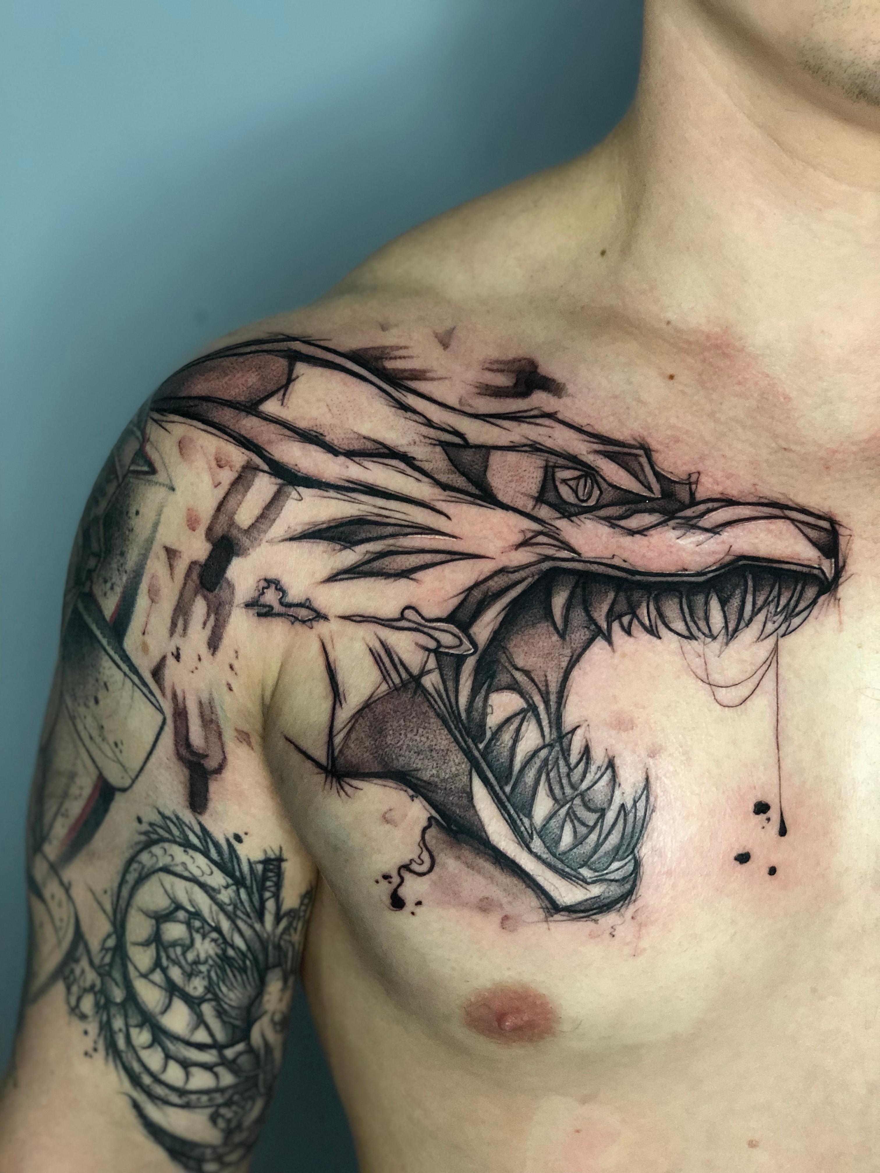Inksearch tattoo Żmija Tatuażnik