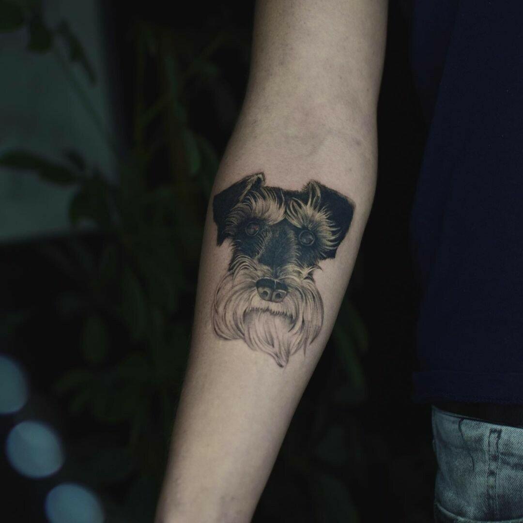 Inksearch tattoo Baba na Rowerze Tattoo