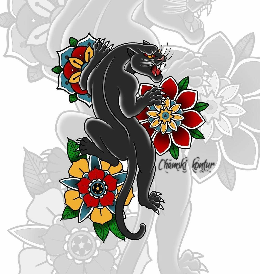 Inksearch tattoo Chamski kontur