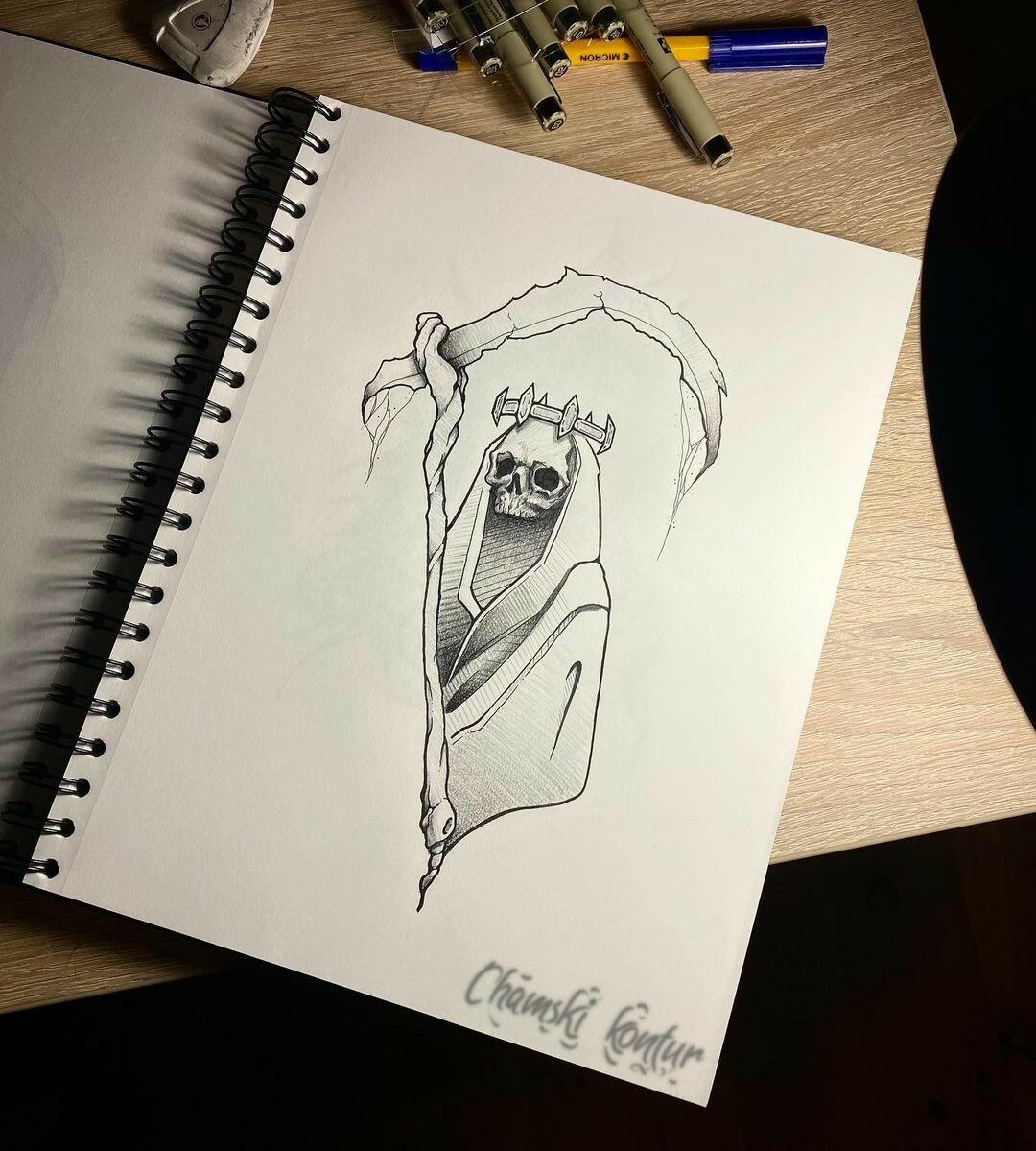 Inksearch tattoo Chamski kontur