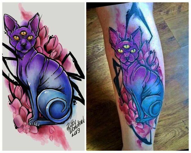 Kitty Wonderland inksearch tattoo